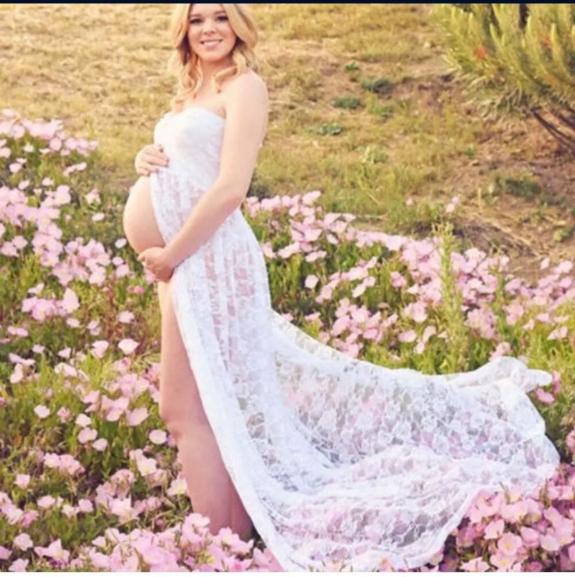 Maternity Lace Dress For Photoshoot Size M
