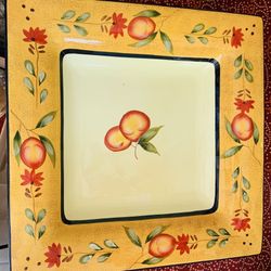 Peach platter for fruits or serving