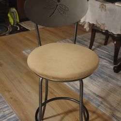 2 dragonfly bar stools