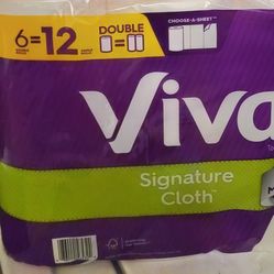 A Pack of Viva Paper Towels 6=12 Rolls FOR $11