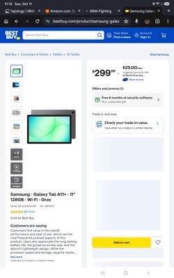Trade only...Samung Galady Tablet A11+ with case and screen protector....brand new. Great machine.