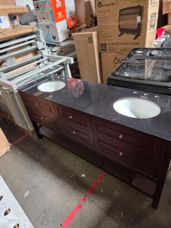 Belmont Decor Oxford 72" Double Sink Vanity Set