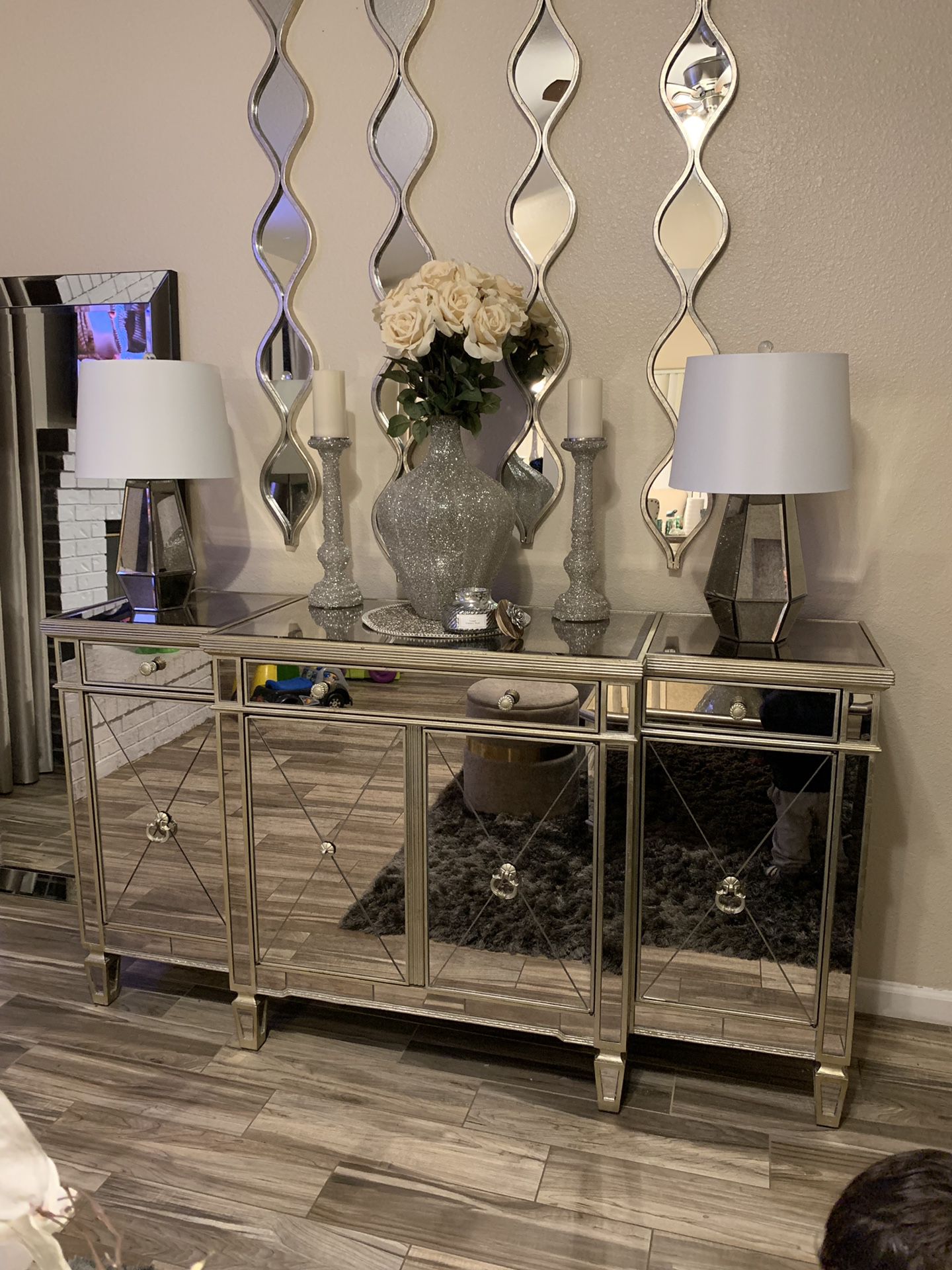 Mirrored buffet from z Gallerie