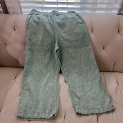 Womens Linen Pull On Pants