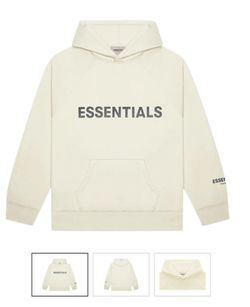 Fear of God Essentials Pullover Hoodie Applique Logo Buttercream