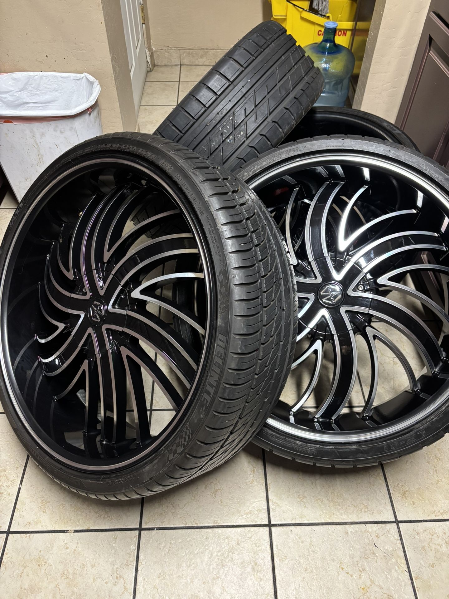 24 INCH WHEELS AND TIRES 5x115 & 5x120