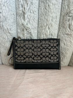 Coach Signature ID Card Holder
