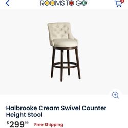 NEW! 1 Bar height stools 29". Boraam Augusta Bar Stool with Swivel