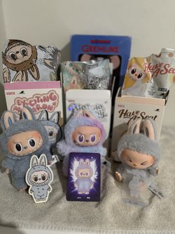🔥 Labubu Figure Set – Hehe, Sesame Bean, Luck – Mint Condition 🔥