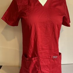 Cherokee Red Scrub Top