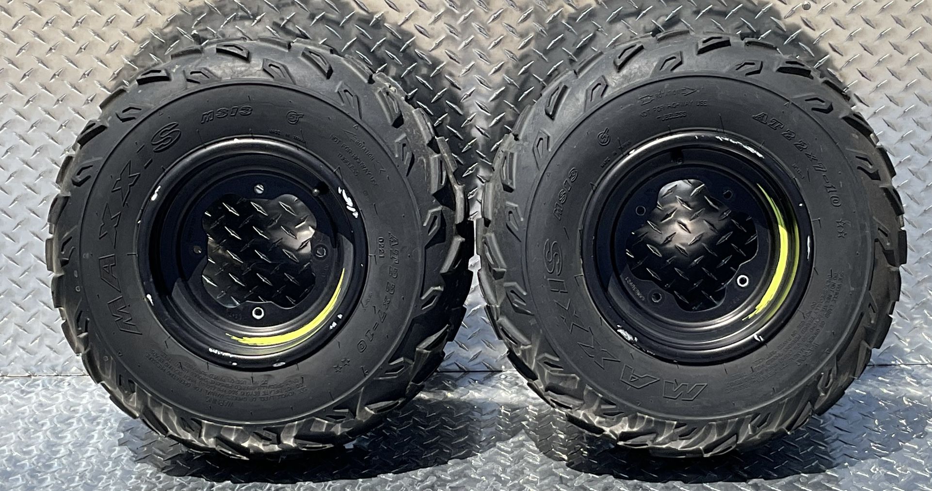 Yamaha banshee Raptor Yfz 250 350 450 660 700 maxxis 22x7-10 4-156 for ...