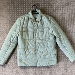 Zara Men Puffer Green Jacket