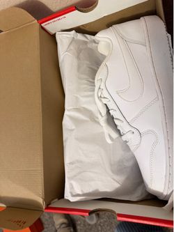 White Nike Ebernon Lows Size:9M