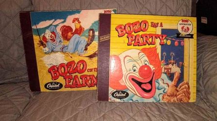 Two 1950's Bozo The Clown Book & Records