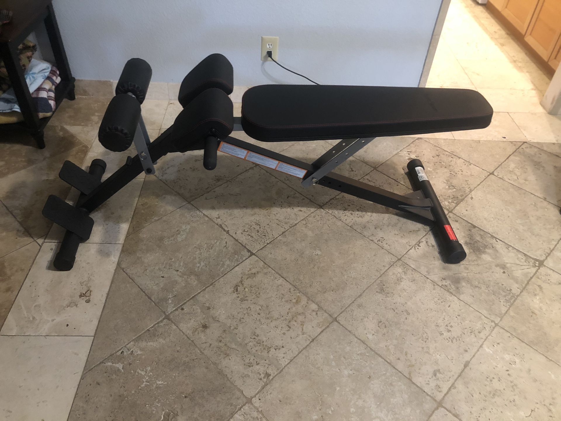 Ab/Back hyperextension bench