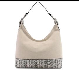 Hillary Canvas Hobo Bag