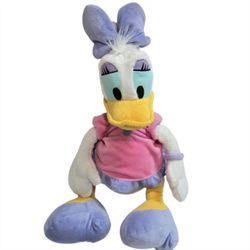 Disney Store Daisy Duck Plush 18" Stuffed Animal Mickey And Friends Disneyland