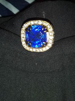 Iced out bling mens ring