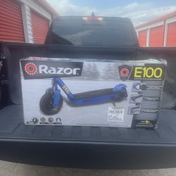 Razor Black Label E100 Electric Scooter - Blue, up to 10 mph