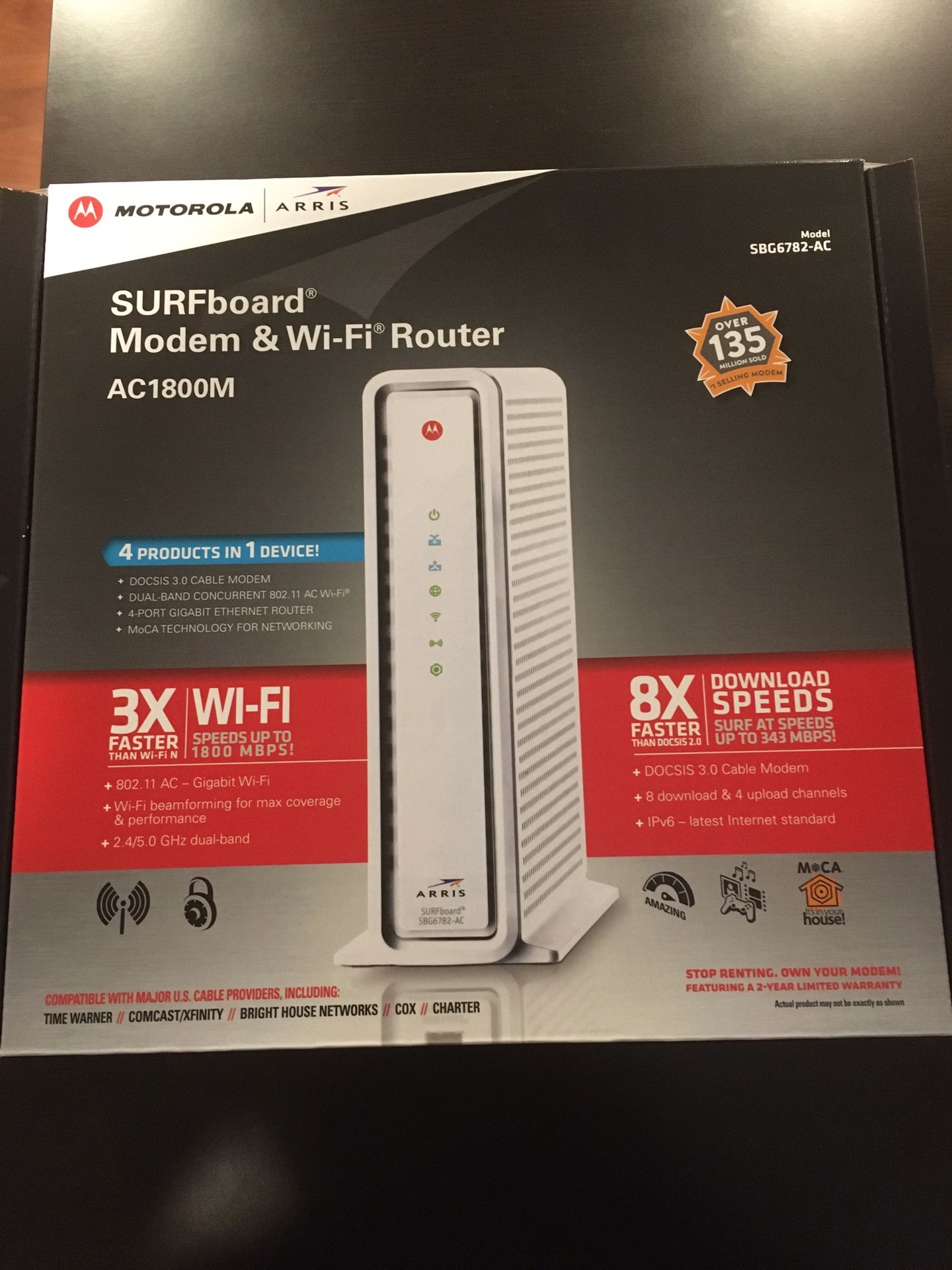 Motorola Arris AC1800M Modem & Wi-Fi Router