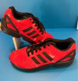 Adidas ZX Flux Red Speckle Sneakers  size 10 US Men