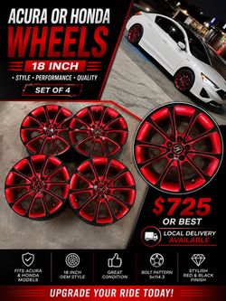 18 Acura wheels $725