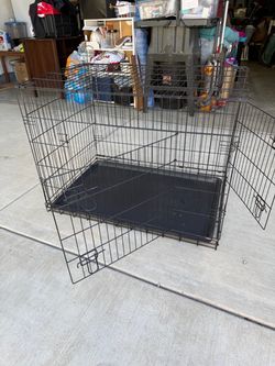 Large Dog Crate – Heavy Duty Metal   24” x36” x 26” high