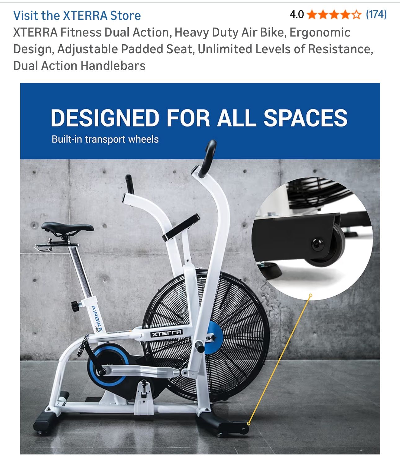 air bike exercise machine