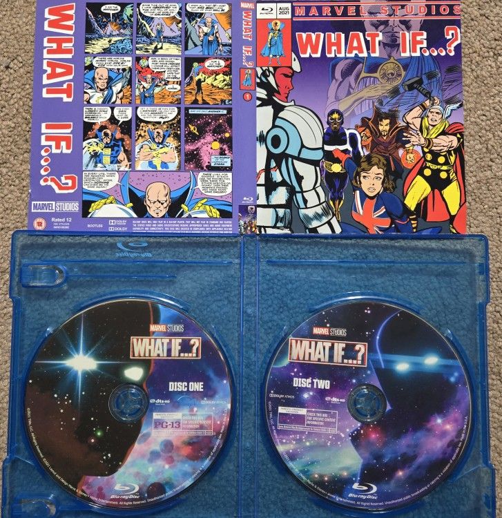 MARVEL 2 DVD SET & MORE BLU RAY DVDS