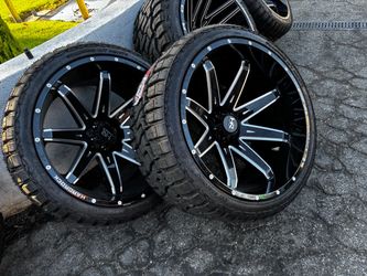 Hardrock Wheels with All-Terrain Tires Set of 4