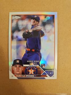 Topps chrome hunter brown rookie refractor
