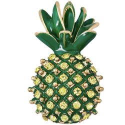 Chic Rhinestone Pineapple Brooch 