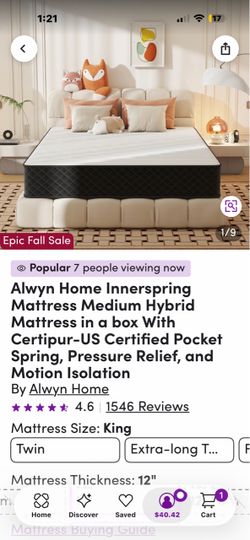 King mattress brand new