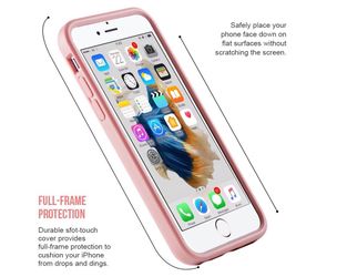 iPhone 8+ or 7+ with wallet in back