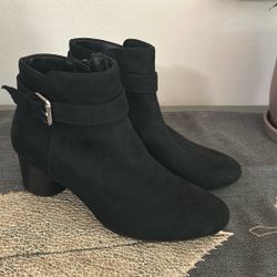 New! Style & Co Ariella  Buckle Dress Boots, Black Size 6