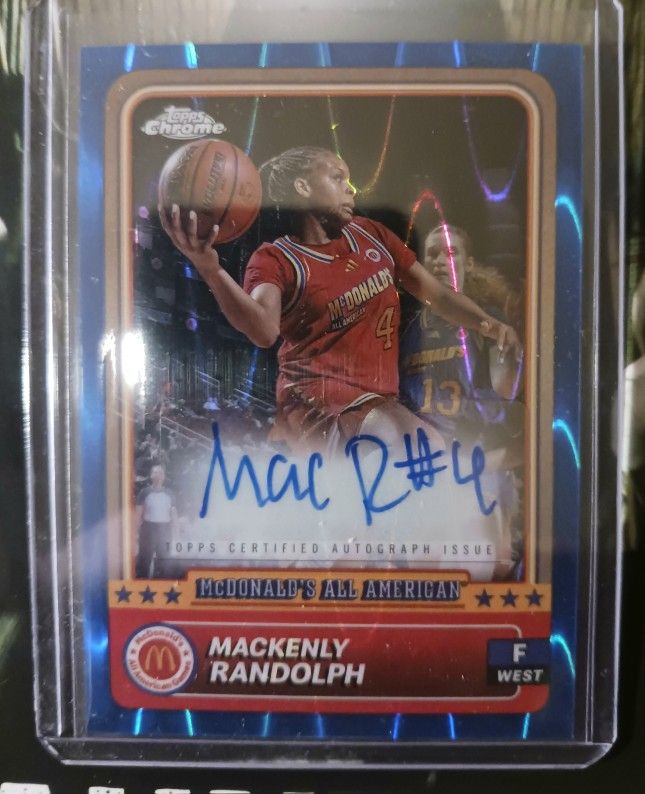 Really Nice MacKenly Randolph Rookie, Auto Card MINT