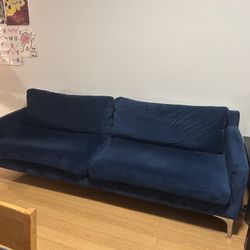 Blue Velvet Couch