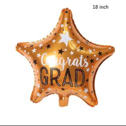 Foil Graduation Balloons 18” Quantity Of 5 