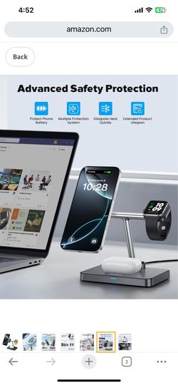 Wireless charge stand Apple Watch iPhone airports