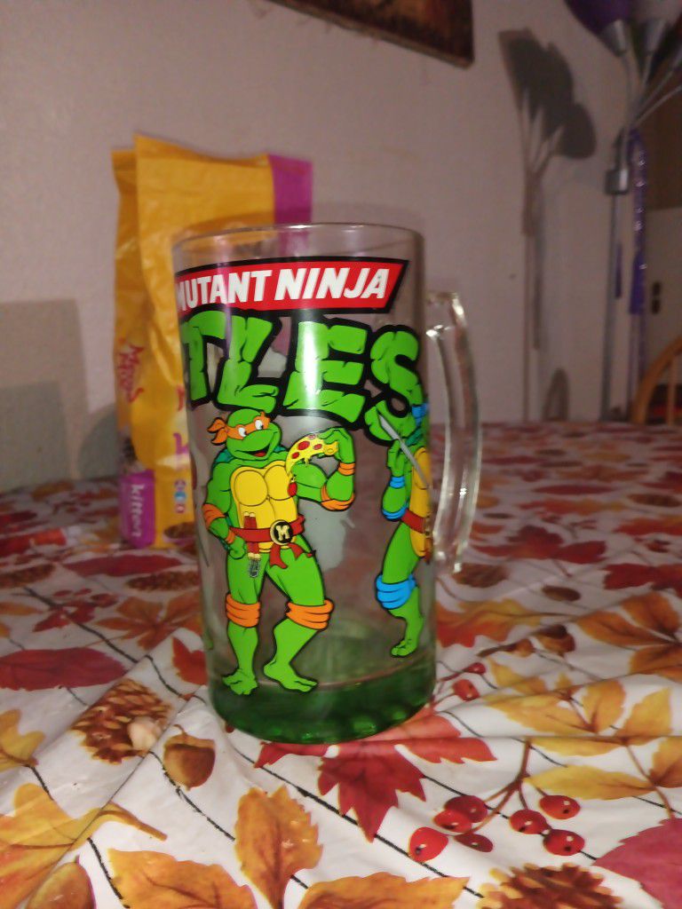 TMNT 1.5 Litter Glass Cup 
