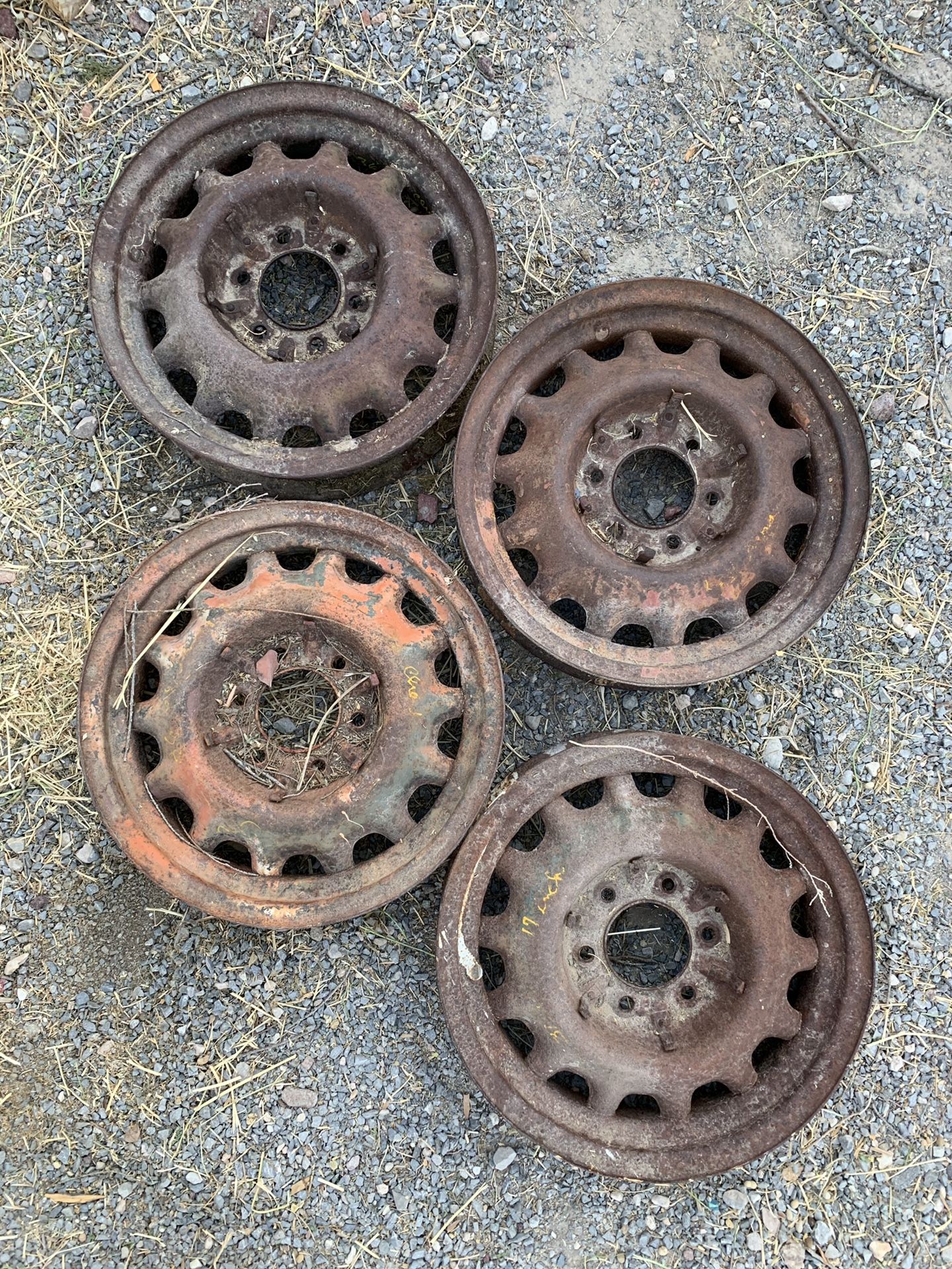 1936 Chevy 17 inch Artillery wheels for Sale in Las Vegas, NV - OfferUp