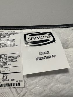 Simmons cartridge medium pillow clearance top