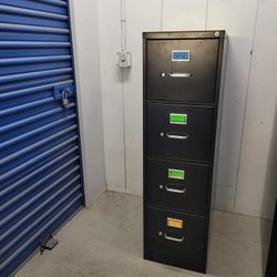 Vertical Metal File Cabinet With Key By Hon Co