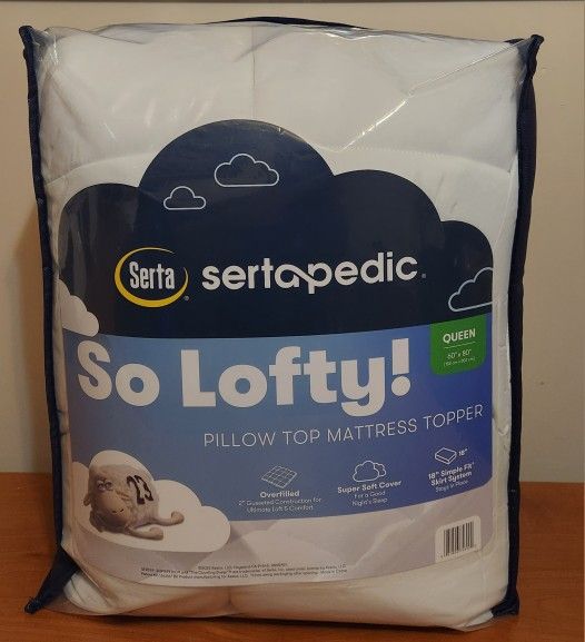 Serta Sertapedic Pillow Top Mattress Cover NEW