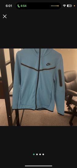 Nike Sportswear Tech Fleece Men's Full-Zip Hoodie Light Blue Men’s 