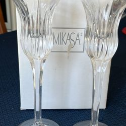 Mikasa Crystal Candle Holders
