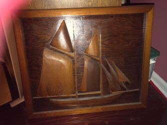 Wood boat picture