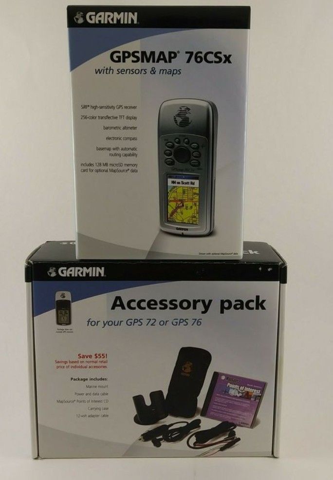 Garmin GPSMAP 76CSx and Accessory Pack
