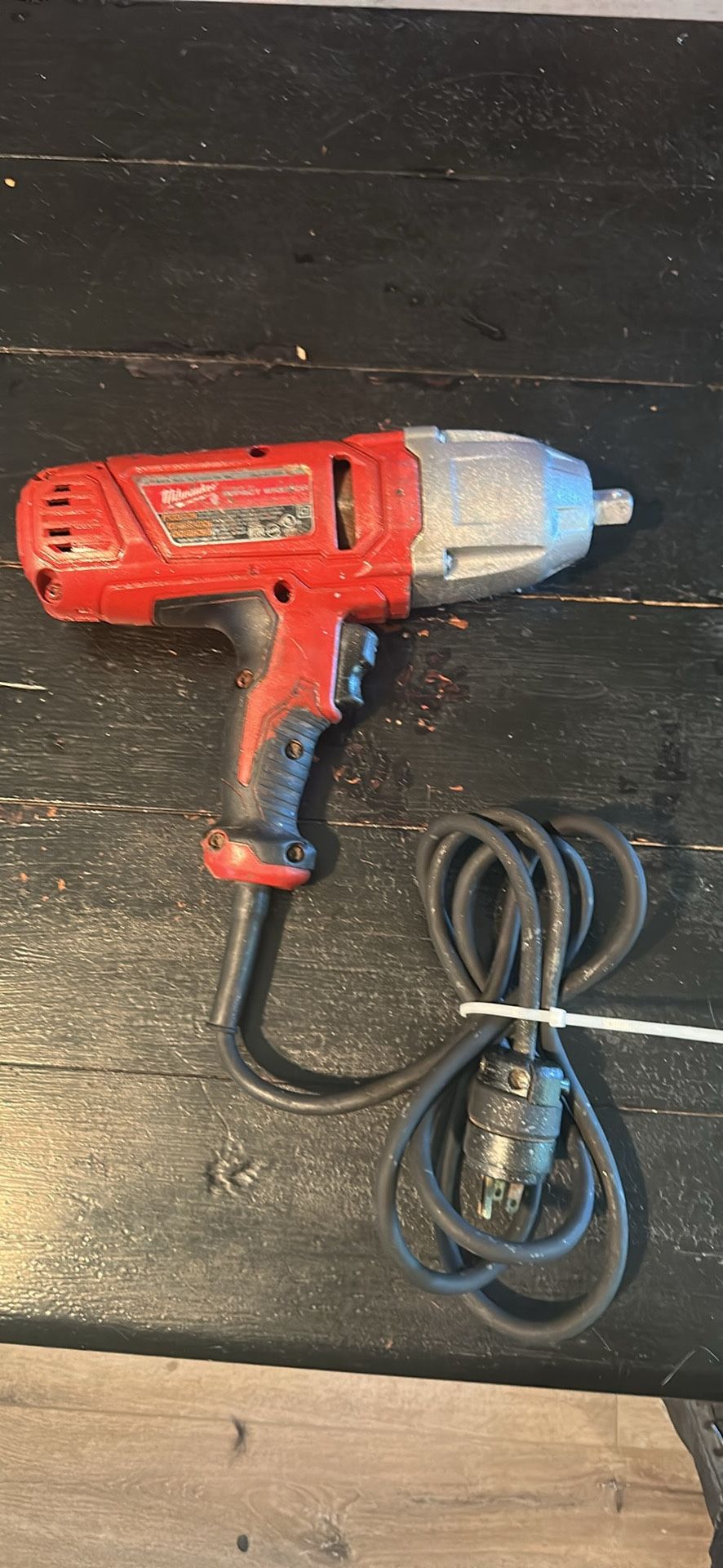 Milwaukee Impact Large 1/2 Heavy Duty Corded Works Great $100 Firm On Price