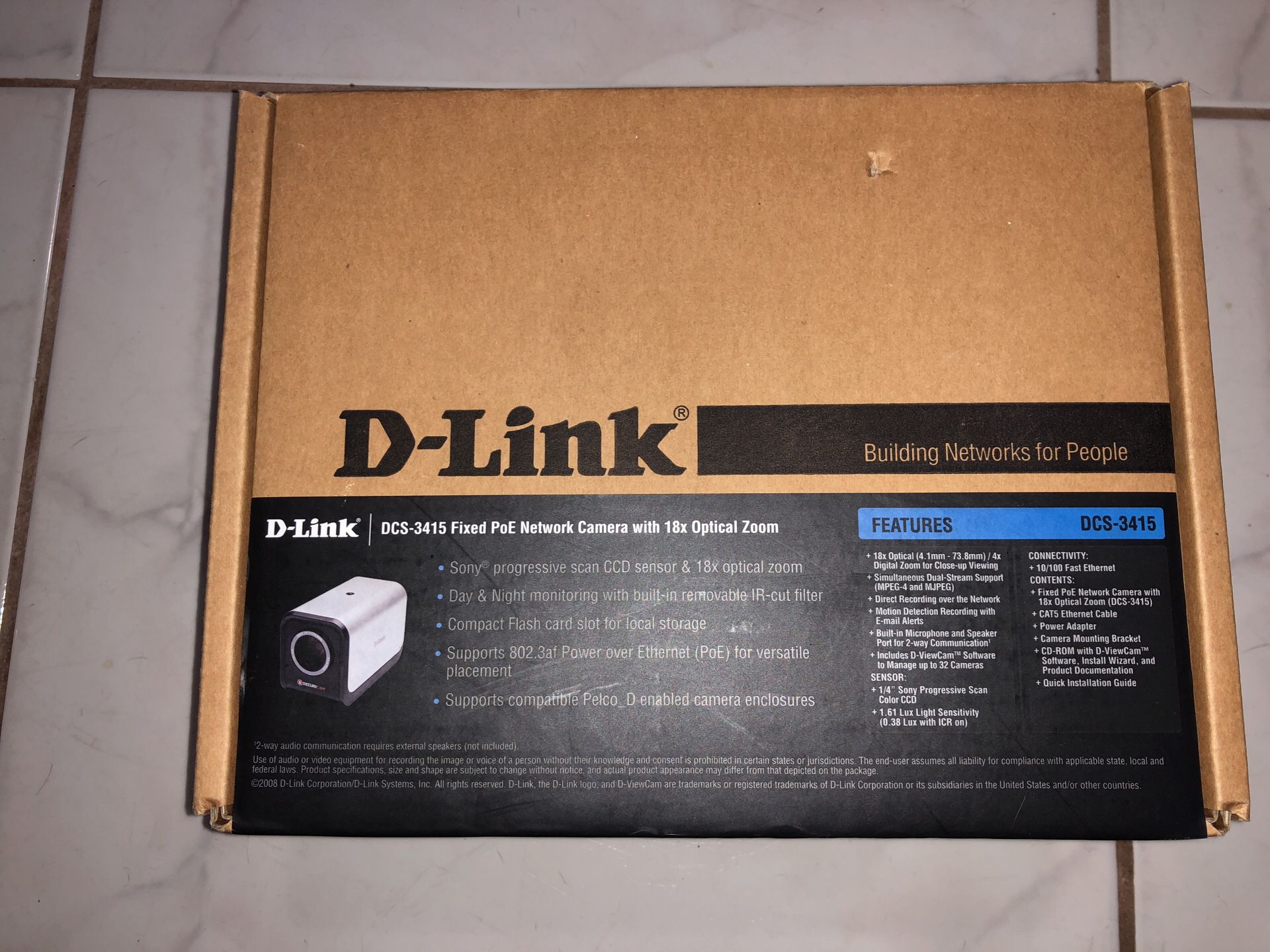 D-Link DCS-3415 PoE Network Camera, surveillance, security